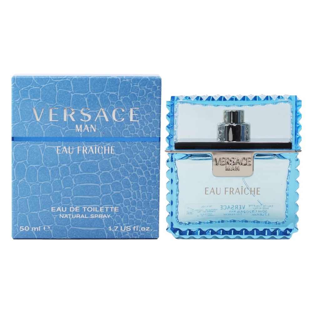 Versace Man by Versace Eau Fraiche Eau De Toilette Spray (Blue) 1.7 oz